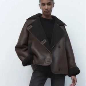 COPY - Zara Brown Shearling Jacket